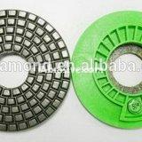 Diamond stone polishing pad