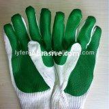 Latex rubber coated glove safety