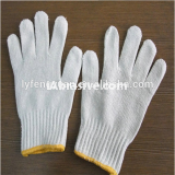 Cotton safety knitted gloves