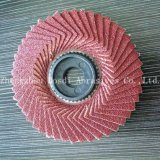 100*16mm flexible flap disc radial flap disc  plastic backing