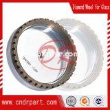 Glass grinding wheel for glass beveling machine