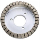 Straight-edged machine diamond grinding wheels for glass