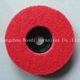 Non Woven Nylon Polishing Wheel in Red
