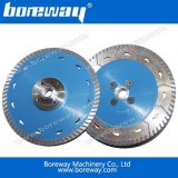 5"125mm Turbo Diamond Cutting Grinding Saw Blades with Flange for Hard Rock