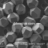 Re-shaped synthetic diamond mesh powder