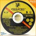 A60TBF41 4"-5"PEGATEC Super Thin  Cutting Disc used for steel 3mm This brand of product can fastly cut different materials has perfect abrasive performance and extra durability on application of steel,obvious adva