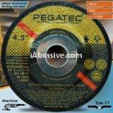 A24 TBF 27 4"-5" PEGATEC Grinding Wheels for steel 70m/s and 80m/s