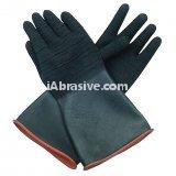 Natural Rubber Textured Blasting Glove