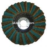 Surface conditioning flap disc interleaf abrasive cloth