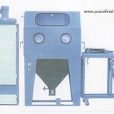 Suction Blasting Machine with turntable & dust collector