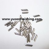 stainless steel media - angle cut cylinder