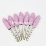 Pink Aluminum hand tools mounted grinding points for polishing metal sleeve