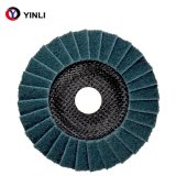 Fine abrasive blue color non-woven flap disc