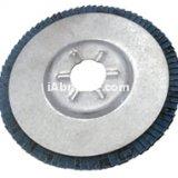 Flap disc with aluminium backing