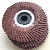 Aluminium oxide radial flap disc for grinding and polishing metal, weld seams, and wood.