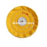from 4inch to 12inch 50 layers cotton buffing cloth wheel yellow or white polishing wheels